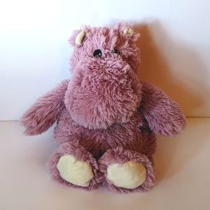 WARMIES Cozy Purple Hippo Plush Microwaveable Heated 13” Stuffed Animal
